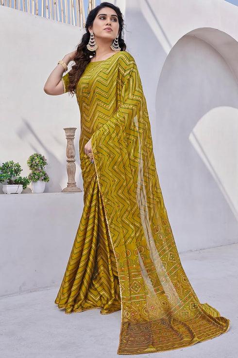 Vasthrlay Fashion Georgette Sequins Navy Ethnic Wear