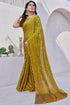 Vasthrlay Fashion Georgette Sequins Navy Ethnic Wear