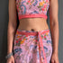 Vasthrlay Pink Georgette Printed Unstitched Saree
