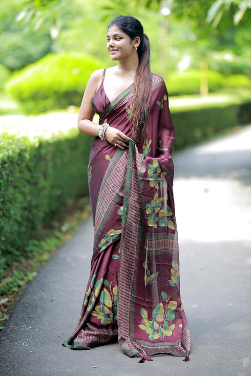 Vasthrlay Fashion Chiffon Printed Ethnic Wear