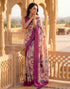 Vasthrlay Banglori Printed Unstitched Peach Saree