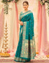 Vasthrlay Weaving Paithani Unstitched Pink Saree