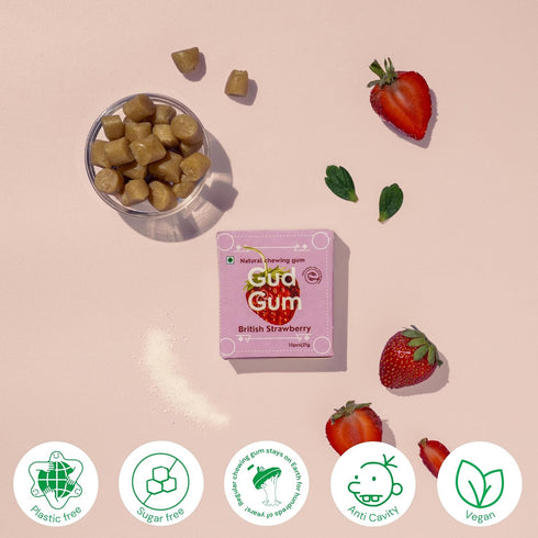 Gud Gum Strawberry Chewing Gum