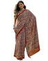 Vasthrlay Womens Printed Unstitched Maroon Saree