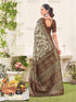 Vasthrlay Womens Printed Unstitched Dusty Pink Saree