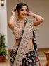 Vasthrlay Kalamkari Printed Olive Saree