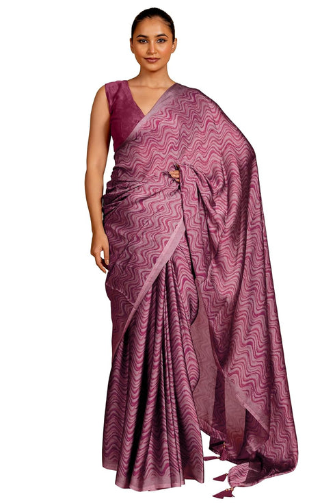 Vasthrlay Fashion Chiffon Geometric Printed Ethnic Wear