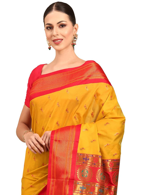Vasthrlay Paithani Purple Saree