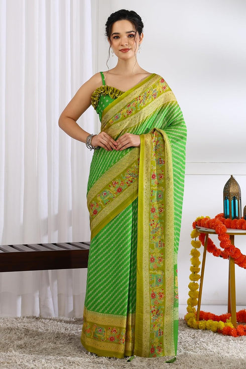 Vasthrlay Fashion Chiffon Printed Lightweight Ethnic Wear
