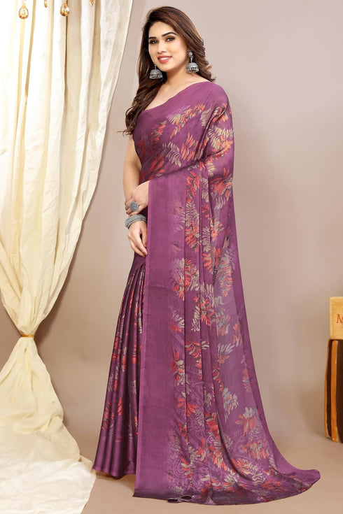 Vasthrlay Fashion Chiffon Turquoise Ethnic Wear