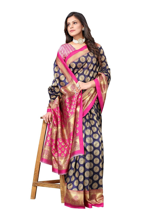 Vasthrlay Printed Alifa Pink Free Ethnic Wear