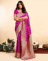 Vasthrlay Kanjivaram Banarasi Wedding Light Green Saree
