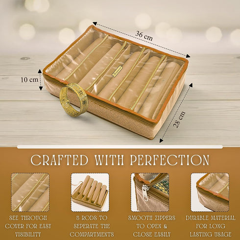 5 Rod Bangle Organizer Box for Women
