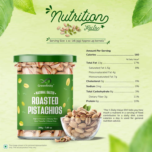 GreenFinity Fresh Whole Roasted Salted Pistachios