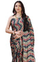 Vasthrlay Fashion Chiffon Chevron Printed Ethnic Wear