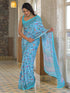 Vasthrlay Womens Printed Unstitched Baby Pink Saree
