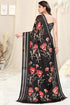 Vasthrlay Fashion Chiffon Printed Grey Ethnic Wear