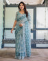 Vasthrlay Floral Prints Tasseled Saree