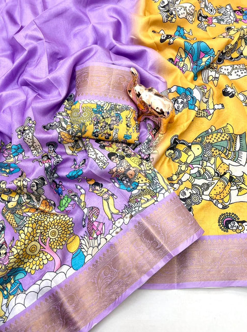 Vasthrlay Kalamkari Traditional Kanjivaram