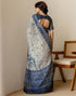 Vasthrlay Womens Printed Minute Green Saree