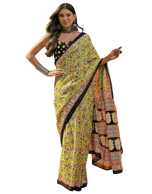 Vasthrlay Womens Printed Unstitched Maroon Saree
