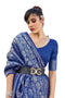 Vasthrlay Women's Kanjivaram Designer Unstitched Saree
