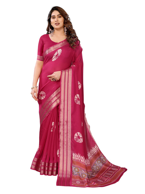 Vasthrlay Black Unstitched Saree