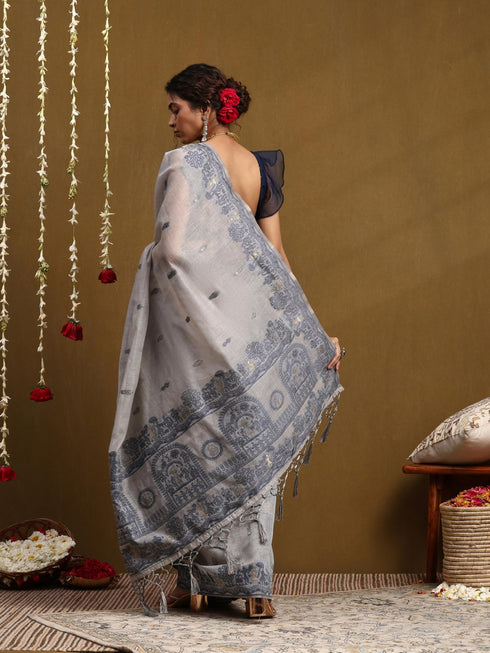 Vasthrlay Cotton Unstitched Saree