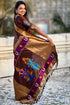 Vasthrlay Kanjivaram Paithani Unstitched Mahendi Ethnic Wear