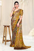 Vasthrlay Fashion Chiffon Georgette Beige Ethnic Wear