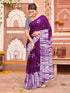 Vasthrlay Womens Printed Unstitched Dark Green Saree