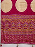 Vasthrlay Printed Tassels Cream Saree