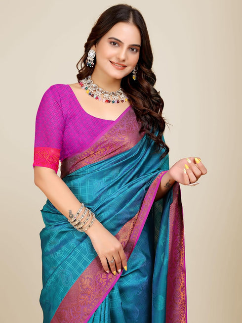 Vasthrlay Multicoloured Banarasi Ethnic Wear