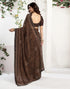Vasthrlay Georgette Printed Unstitched Maroon Saree