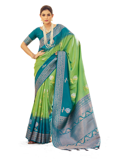 Vasthrlay Kanjivaram Unstitched Saree