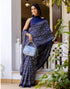 Vasthrlay Bandhani Printed Unstitched Wine Saree