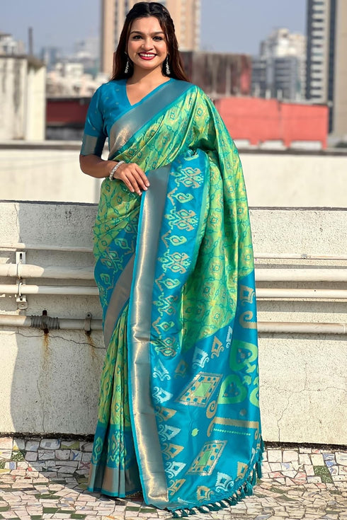 Vasthrlay Kanjivaram Patola Unstitched Ethnic Wear