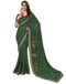 Vasthrlay Georgette Leheriya Unstitched Blue Saree