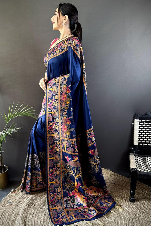 Vasthrlay Kanjivaram Unstitched Blouse Ethnic Wear