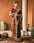 Vasthrlay Paithani Banarasi Unstitched Green Saree