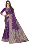 Vasthrlay Women's Purple Kanchipuram Saree