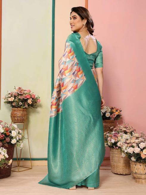 VasthrlayKanjivaram Banarasi Unstitched Currant Onion Free Ethnic Wear