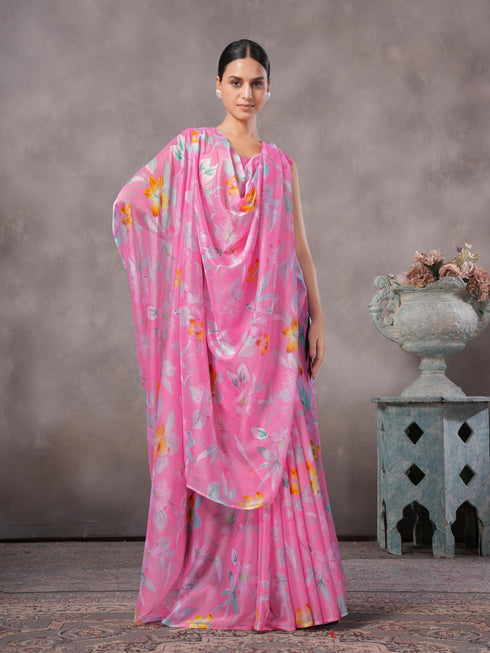 Vasthrlay Chiffon Floral Saree