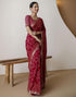 Vasthrlay Georgette Bandhani Unstitched Purple Saree