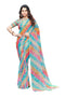 Vasthrlay Georgette Sequence White Ethnic Wear