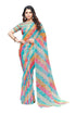Vasthrlay Georgette Sequence White Ethnic Wear