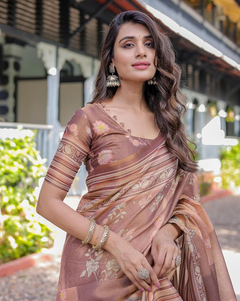 Vasthrlay Handloom Cotton Turquoise Saree