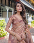 Vasthrlay Handloom Cotton Turquoise Saree