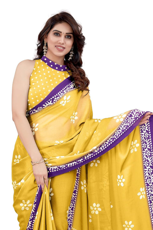 Vasthrlay Fashion Chiffon Printed Parrot Ethnic Wear