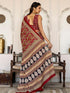 Vasthrlay Paisley Printed Red Saree